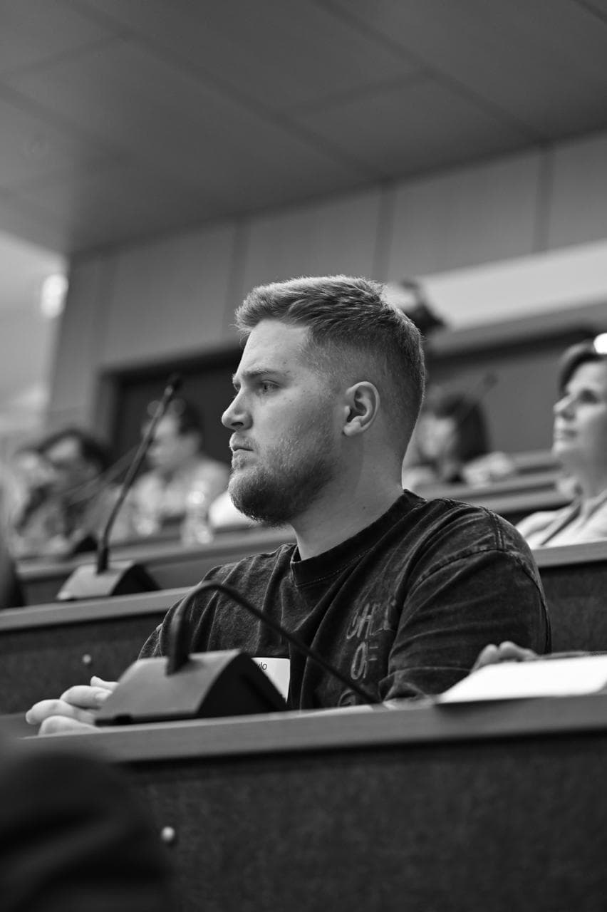 Kyrylo reflecting on his journey